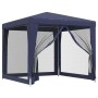 Partyzelt mit 4 blauen HDPE-Netzwänden 2,5x2,5 m von , Zelte und Pavillons - Ref: Foro24-319222, Preis: 78,69 €, Rabatt: %