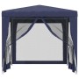 Partyzelt mit 4 blauen HDPE-Netzwänden 2,5x2,5 m von , Zelte und Pavillons - Ref: Foro24-319222, Preis: 78,69 €, Rabatt: %
