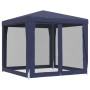 Partyzelt mit 4 blauen HDPE-Netzwänden 2,5x2,5 m von , Zelte und Pavillons - Ref: Foro24-319222, Preis: 78,69 €, Rabatt: %