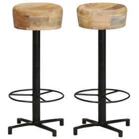 Küchenhocker 2 Stück Massivholz aus Mangoholz 76 cm von , Küchenhocker - Ref: Foro24-321961, Preis: 158,04 €, Rabatt: %