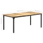 Esstisch aus grobem Mangoholz 180x90x76 cm von , Küchen- und Esstische - Ref: Foro24-321975, Preis: 338,47 €, Rabatt: %