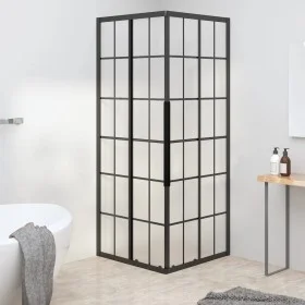 Frosted black tempered glass shower cabin 80x80x180 cm by , shower doors - Ref: Foro24-151861, Price: 295,30 €, Discount: %