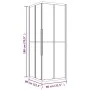 Frosted black tempered glass shower cabin 80x80x180 cm by , shower doors - Ref: Foro24-151861, Price: 295,30 €, Discount: %