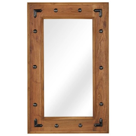 Solid acacia wood mirror 50x80 cm by , Mirrors - Ref: Foro24-246308, Price: 90,97 €, Discount: %
