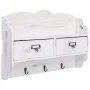 Wandgarderobe aus weißem Holz 50x10x34 cm von , Hut- und Garderobenständer - Ref: Foro24-284239, Preis: 58,35 €, Rabatt: %