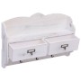 Wandgarderobe aus weißem Holz 50x10x34 cm von , Hut- und Garderobenständer - Ref: Foro24-284239, Preis: 57,03 €, Rabatt: %