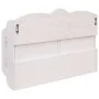 Wandgarderobe aus weißem Holz 50x10x34 cm von , Hut- und Garderobenständer - Ref: Foro24-284239, Preis: 58,35 €, Rabatt: %