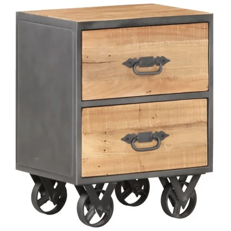 Solid recycled wood bedside table 40x30x51 cm by , Nightstands - Ref: Foro24-323513, Price: 104,68 €, Discount: %