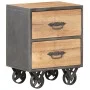 Solid recycled wood bedside table 40x30x51 cm by , Nightstands - Ref: Foro24-323513, Price: 104,68 €, Discount: %