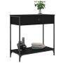 Engineered wood black console table 75x34.5x75 cm by , Side tables - Ref: Foro24-834165, Price: 55,76 €, Discount: %