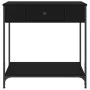 Engineered wood black console table 75x34.5x75 cm by , Side tables - Ref: Foro24-834165, Price: 55,04 €, Discount: %
