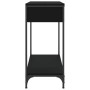 Engineered wood black console table 75x34.5x75 cm by , Side tables - Ref: Foro24-834165, Price: 55,76 €, Discount: %