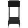 Engineered wood black console table 75x34.5x75 cm by , Side tables - Ref: Foro24-834165, Price: 55,04 €, Discount: %