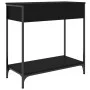 Engineered wood black console table 75x34.5x75 cm by , Side tables - Ref: Foro24-834165, Price: 55,04 €, Discount: %