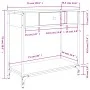 Engineered wood black console table 75x34.5x75 cm by , Side tables - Ref: Foro24-834165, Price: 55,04 €, Discount: %