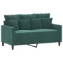 3-piece dark green velvet sofa set with cushions by , Sofas - Ref: Foro24-3201712, Price: 475,09 €, Discount: %