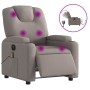Reclining electric massage armchair in gray taupe fabric by , Armchairs - Ref: Foro24-3204364, Price: 300,69 €, Discount: %