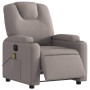 Reclining electric massage armchair in gray taupe fabric by , Armchairs - Ref: Foro24-3204364, Price: 300,69 €, Discount: %