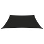 Toldo de vela HDPE negro 160 g/m² 3,6x3,6 m