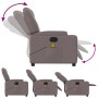 Reclining electric massage armchair in gray taupe fabric by , Armchairs - Ref: Foro24-3204364, Price: 300,69 €, Discount: %