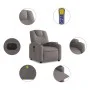 Elektrischer Massage-Fernsehsessel in Grau-Taupe-Stoff. von , Sessel - Ref: Foro24-3204364, Preis: 306,98 €, Rabatt: %
