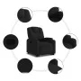 Reclining and elevating armchair in black fabric by , Armchairs - Ref: Foro24-3204370, Price: 288,16 €, Discount: %