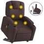 Silla de masaje reclinable de pie de tela marrón oscuro de , Sillones - Ref: Foro24-3204385, Precio: 302,97 €, Descuento: %
