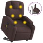 Verstellbarer Stoff-Fußmassagestuhl in dunkelbrauner Farbe. von , Sessel - Ref: Foro24-3204385, Preis: 287,58 €, Rabatt: %