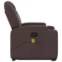 Silla de masaje reclinable de pie de tela marrón oscuro de , Sillones - Ref: Foro24-3204385, Precio: 302,97 €, Descuento: %