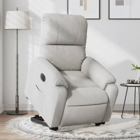 Sillón eléctrico reclinable elevable tela microfibra gris claro de , Sillones - Ref: Foro24-3204944, Precio: 348,92 €, Descue...