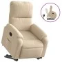 Reclining and lift chair in cream microfiber fabric. by , Armchairs - Ref: Foro24-3204933, Price: 300,20 €, Discount: %