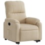 Verstellbarer Aufstehsessel aus Mikrofasergewebe in Cremefarbe. von , Sessel - Ref: Foro24-3204933, Preis: 286,18 €, Rabatt: %