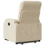 Verstellbarer Aufstehsessel aus Mikrofasergewebe in Cremefarbe. von , Sessel - Ref: Foro24-3204933, Preis: 300,20 €, Rabatt: %