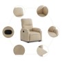 Verstellbarer Aufstehsessel aus Mikrofasergewebe in Cremefarbe. von , Sessel - Ref: Foro24-3204933, Preis: 286,18 €, Rabatt: %