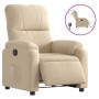 Electric reclining armchair in cream microfiber fabric by , Armchairs - Ref: Foro24-3204919, Price: 261,98 €, Discount: %