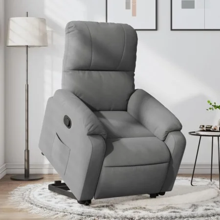 Dunkelgraues, verstellbares und aufklappbares Mikrofasersofa von , Sessel - Ref: Foro24-3204931, Preis: 310,76 €, Rabatt: %