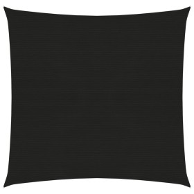 Toldo de vela HDPE negro 160 g/m² 4,5x4,5 m