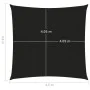 Sail awning HDPE black 160 g/m² 4.5x4.5 m by vidaXL, Umbrellas - Ref: Foro24-311717, Price: 57,02 €, Discount: %