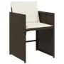 Garden dining set 11 pieces with brown synthetic rattan cushions by , Garden sets - Ref: Foro24-3211113, Price: 800,42 €, Dis...