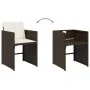 Garden dining set 11 pieces with brown synthetic rattan cushions by , Garden sets - Ref: Foro24-3211113, Price: 800,42 €, Dis...