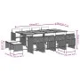 Garten-Essgruppe mit 13-teiligen Kissen aus grauem synthetischem Rattan. von , Gartensets - Ref: Foro24-3211166, Preis: 818,6...
