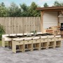 Set comedor de jardín con cojines 13 pzas ratán sintético beige de , Conjuntos de jardín - Ref: Foro24-3211126, Precio: 829,4...