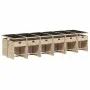 Garten-Essgruppe mit 13-teiligen Kissen aus synthetischem Rattan in Beige. von , Gartensets - Ref: Foro24-3211126, Preis: 947...