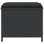Garden stools with cushions 4 pcs black PE rattan 41x41x36cm by , Outdoor ottomans - Ref: Foro24-365042, Price: 98,13 €, Disc...