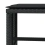 Garden stools with cushions 4 pcs black PE rattan 41x41x36cm by , Outdoor ottomans - Ref: Foro24-365042, Price: 98,13 €, Disc...