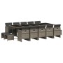 Garten-Essgruppe mit 15-teiligen Kissen aus grauem synthetischem Rattan. von , Gartensets - Ref: Foro24-3210632, Preis: 806,2...
