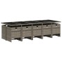 Garten-Essgruppe mit 15-teiligen Kissen aus grauem synthetischem Rattan. von , Gartensets - Ref: Foro24-3210632, Preis: 806,2...