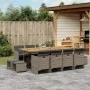 Garden dining set with 13-piece synthetic rattan gray cushions by , Garden sets - Ref: Foro24-3210626, Price: 900,23 €, Disco...