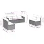 7-piece garden sofa set with light gray PE rattan cushions by , Garden sets - Ref: Foro24-3218822, Price: 459,38 €, Discount: %
