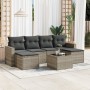 Gartensofagarnitur 7-teilig mit Polstern, helles graues PE-Rattan von , Gartensets - Ref: Foro24-3219322, Preis: 403,99 €, Ra...